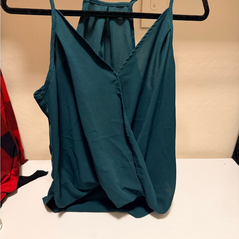 SHEIN Teal Sleeveless Blouse